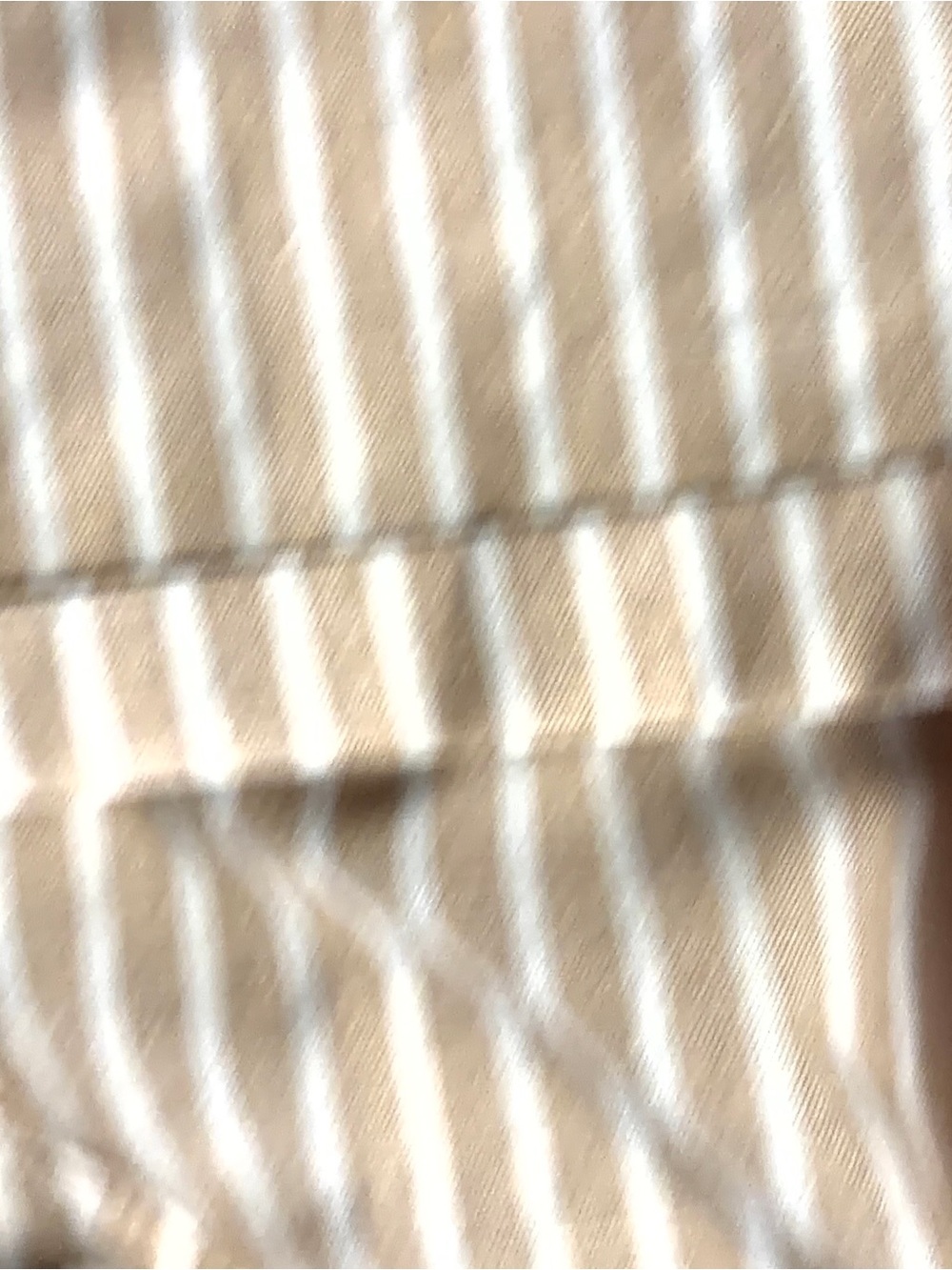 Beige and White Striped Straight-Leg Pants - Picture 11 of 12